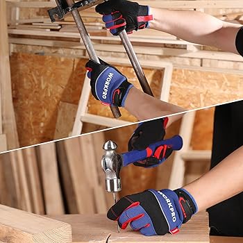 WORKPRO Safety Work Gloves, Mechanic Working Gloves for Men